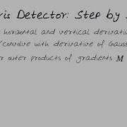 Harris Detector Step By Step