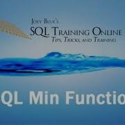 SQL Min Function SQL Training Online Quick Tips Ep23