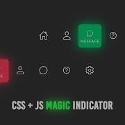 Magic Navigation Menu Indicator Using CSS Javascript