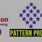 Программы шаблонов Python печать звёздочек в форме ромба