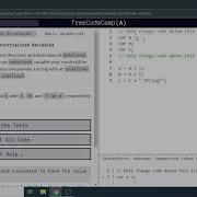 Understanding Uninitialized Variables Freecodecamp Org Video 7 Basic JavaScript