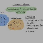 Electronics Common Source And Common Emitter Amplifiers