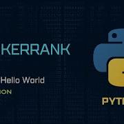 01 Say Hello World With Python HackerRank Python Solutions Codescoot