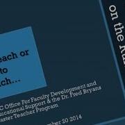 Clinical Teaching On The Run Session 1 To Teach Or Not To Teach