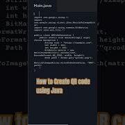 Create QR Code Using Java