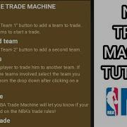 NBA Trade Machine Tutorial How To Use NBA Trade Machine