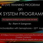 Session 14 Synchronization With Semaphores Linux Programming Linux Application Programming