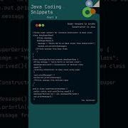 Java Code Snippets 8 Super Keyword Invoke Parent Class Constructor Java Superkeyword Shorts