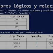 OPERADORES LÓGICOS Y RELACIONALES