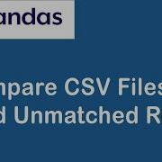 Comparing Value Difference Between 2 CSV Files Using Pandas