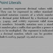 A Closer Look At Literals Java Integer Floating Point Boolean Escape Sequences String