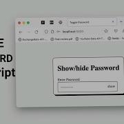 How To Show Hide Your Password Toggle With Javascript Javascript Projects For Beginners