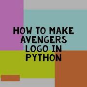 How To Make Avengers Logo Python Pycharm