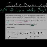 Function Domain Word Problems Intro