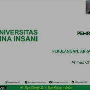 Perulangan Array Dan Fungsi Perulangan Array Function