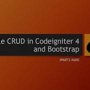 Simple CRUD In Codeigniter 4 And Bootstrap