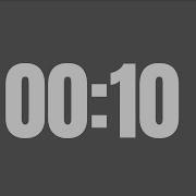 10 Seconds Countdown Timer In Grey Background
