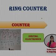 U3 L6 Ring Counter 4 Bit Ring Counter Shift Register Counter MOD 4 Ring Counter