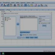 Recoding Variables In SPSS