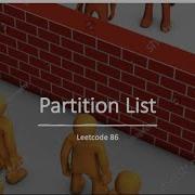 Partition List Leetcode 86 Live Coding Session