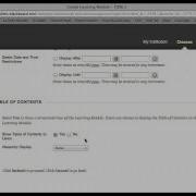 Bb Adding A Learning Module
