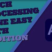 Adobe Audition Batch Processing And Favorite Macro Presets