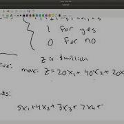 Integer Programming Project Planning Example 1
