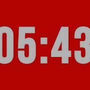 5 Minute 43 Second Timer With Alarm Without Music