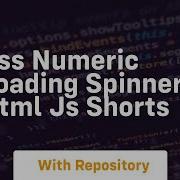 Css Numeric Loading Spinner Html Js Shorts