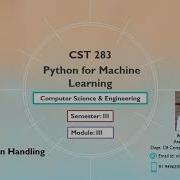 KTU CS283 Python For Machine Learning