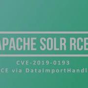 Apache Solr Remote Code Execution