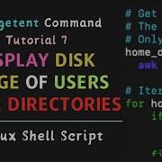 Bash Script Display Disk Usage Of Users Home Directories In Linux