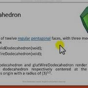 Opengl Tutorial For Beginners 3 Dimensional Primitives Images Dodecahedron