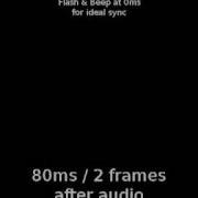 Audio Video Sync MP4 Alignment Latency Test