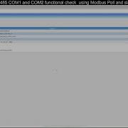 Demo KGW3204A RS485 COM1 And COM2 Functional Check Using Modbus Poll And Slave Software