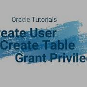 Oracle Tutorial 1 How To Create A New User Table Using Command Prompt Grant Privileges
