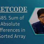 1685 Sum Of Absolute Differences In A Sorted Array Leetcode