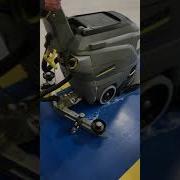 Cleaning A Hard Floor With The Karcher BD 43 25 Pedestrian Floor Scrubber Dryer
