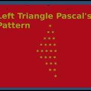 Left Triangle Pascal S Pattern