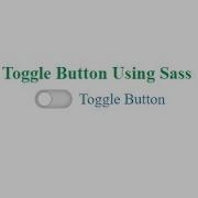 Custom Toggle Button Using Sass