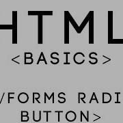 HTML Basics Tutorial 14 Forms Radio Button