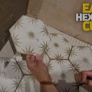 How To EASILY Mark And Cut Hexagon Tiles