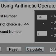 Visual C Tutorial Of Arithmetic Operators Using Switch Statement And Radio Buttons
