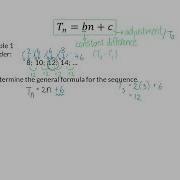 02 Linear Number Pattern General Formula
