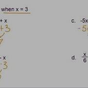 Evaluating Expressions With One Variable
