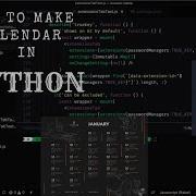 Python Calendar Display Calendar In Python Programming Calendar CODE In Python