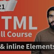 HTML Tutorial Block And Inline Elements In Html Html Full Course For Beginners Class 21
