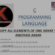 Program To Copy Array Elements To Another Array In C Programming Language
