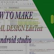 How To Make Material Design EditText Android Studio Tutorial Indonesia 2018