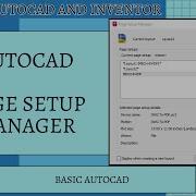AutoCAD The Page Setup Manager